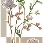 Blooming roses cross-stitch pattern online