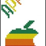 free cross-stitch pattern for i-phone case