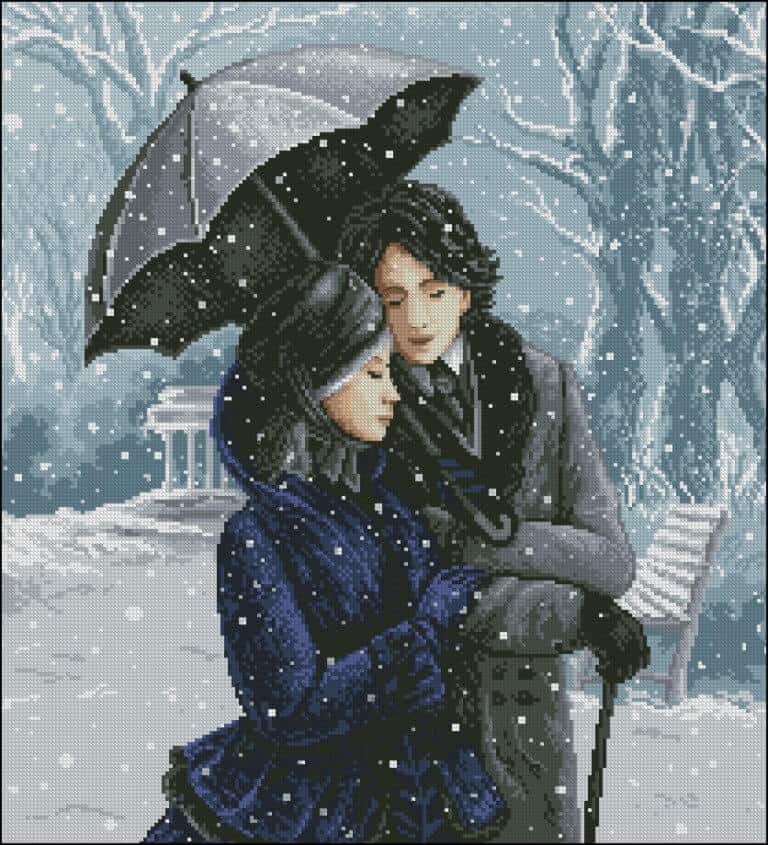 Cross-stitch pattern “Love Story”