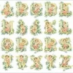 Free cross-stitch pattern "Alphabet-angels"