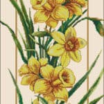 Daffodils-free floral cross-stitch pattern Daffodils-cross-stitch-pattern