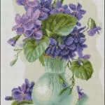 Violets in a jug