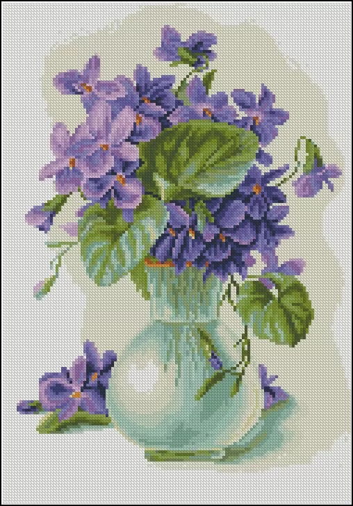 Cross Stitch Patterns · Wild Violet Cross Stitch