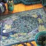 for Peacock-Rug-free cross-stitch design