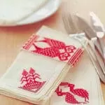 Napkin ring and napkins-free cross-stitch patterns