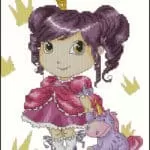 little Princess-free cross-stitch pattern