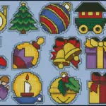 Christmas toys-free cross-stitch pattern
