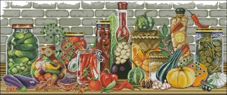 Autumn gifts-free cross-stitch pattern