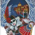 Venice Carnival-free cross-stitch design