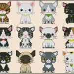 Kittens-free cross-stitch pattern
