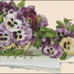 Waltz of the violets-cross-stitch design