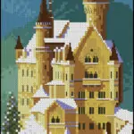 Neuschwanstein Castle-cross-stitch design