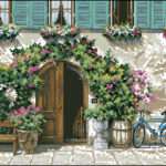 Sorrento hotel-cross-stitch pattern