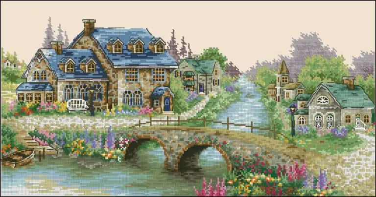 Countryside-cross-stitch design