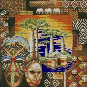 Africa-cross-stitch design