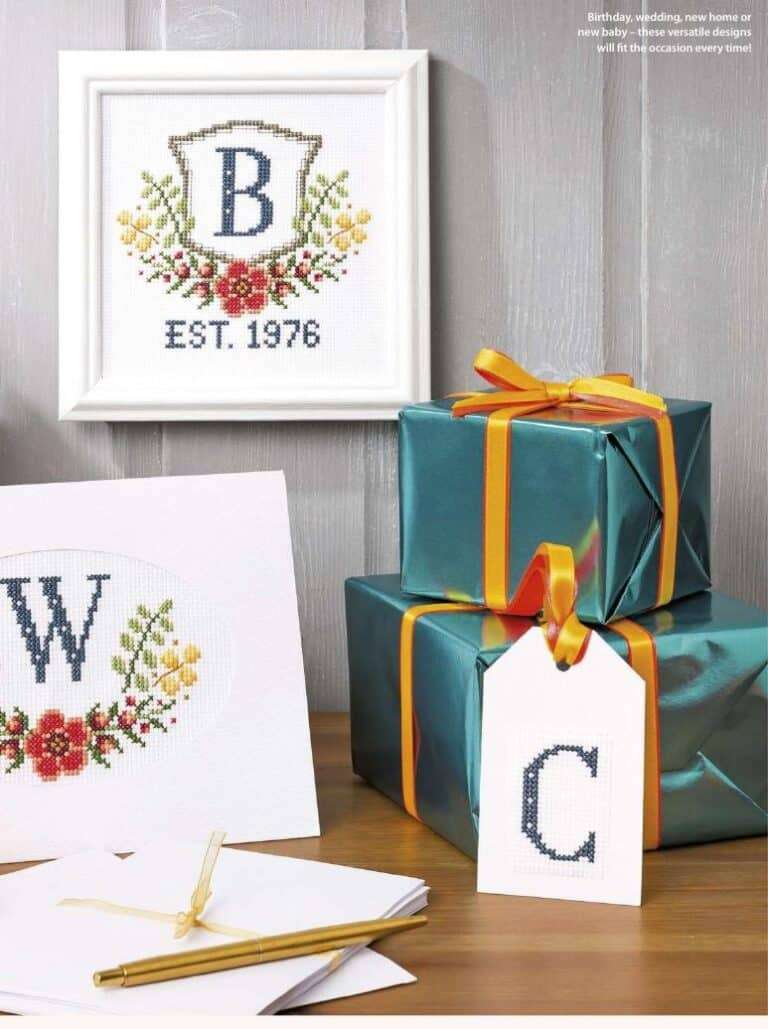 Monogram crests ABC