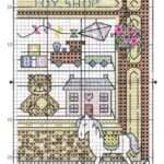 Chic shops cards-cross-stitch designs