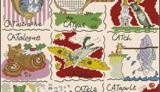 A Dictionary of Cats-cross-stitch design