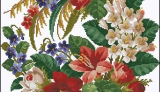 Symphony of Flowers-cross-stitch design