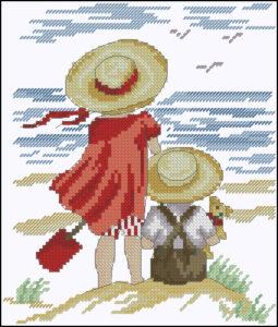 Goodbye summer-cross-stitch pattern free
