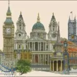 Beautiful London-cross-stitch design