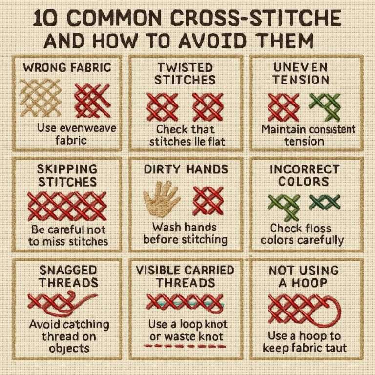 10 Common Cross-Stitch Mistakes and How to Avoid Them